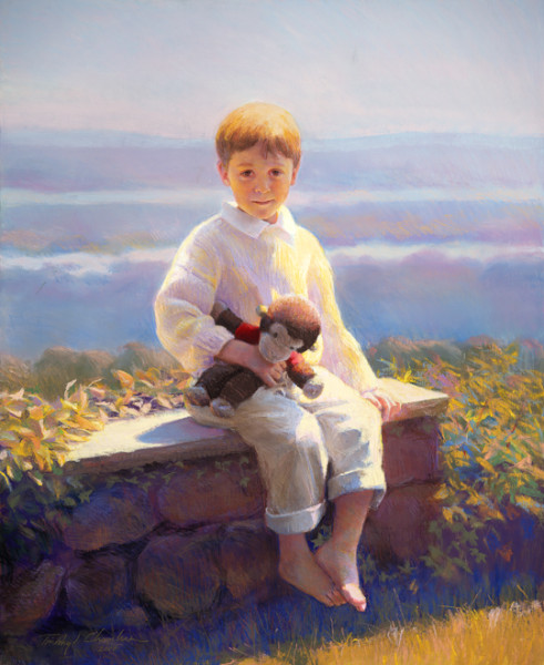 family portrait painting, childrens portrait artist, timothy chambers, portrait artist for hire