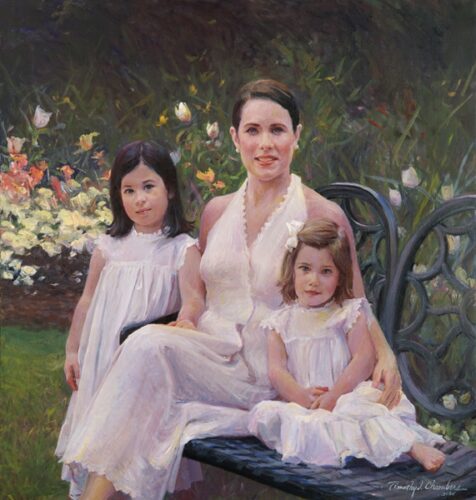 Mrs. Landau and Her Daughters